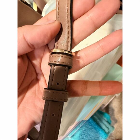 A New Day Women's Dome Crossbody Bag Dark Taupe Medium Casual - Picture 3 of 7